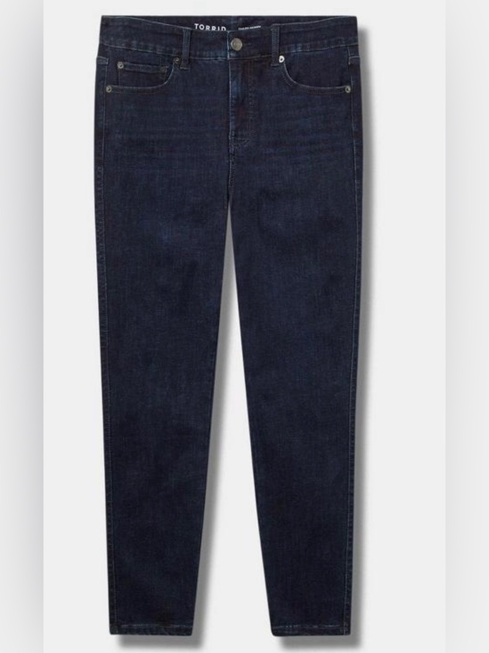 Torrid Limitless Stretch Dark Blue Jean stretches up to three sizes 16-20 NWT - Picture 4 of 16